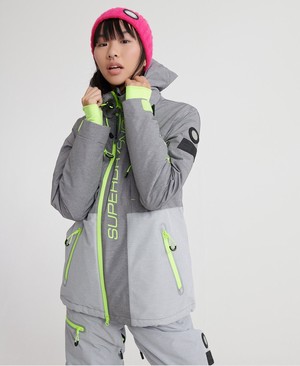 Superdry Slalom Slice Ski Női Kabát Szürke | VWEMZ7483